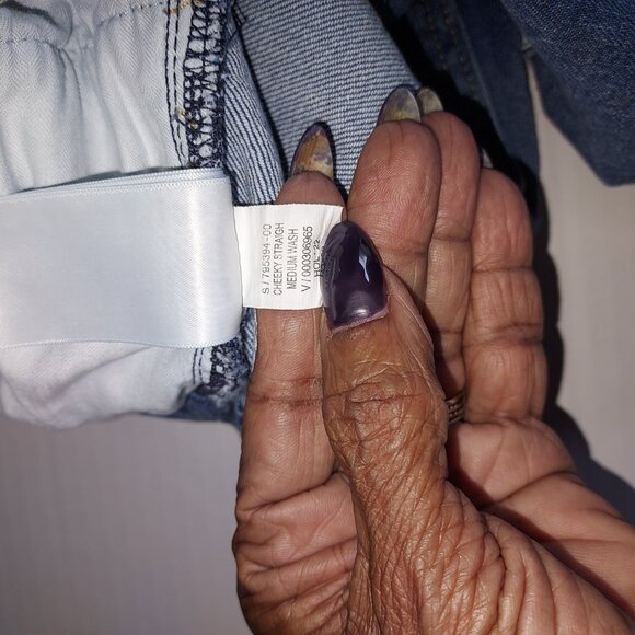 Gap Button Fly Cheeky Straight High Rise Jeans Size 16/33 - Picture 9 of 11